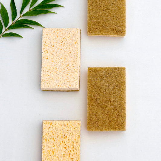 ecojiko cellulose sponge scourers (4-pack)