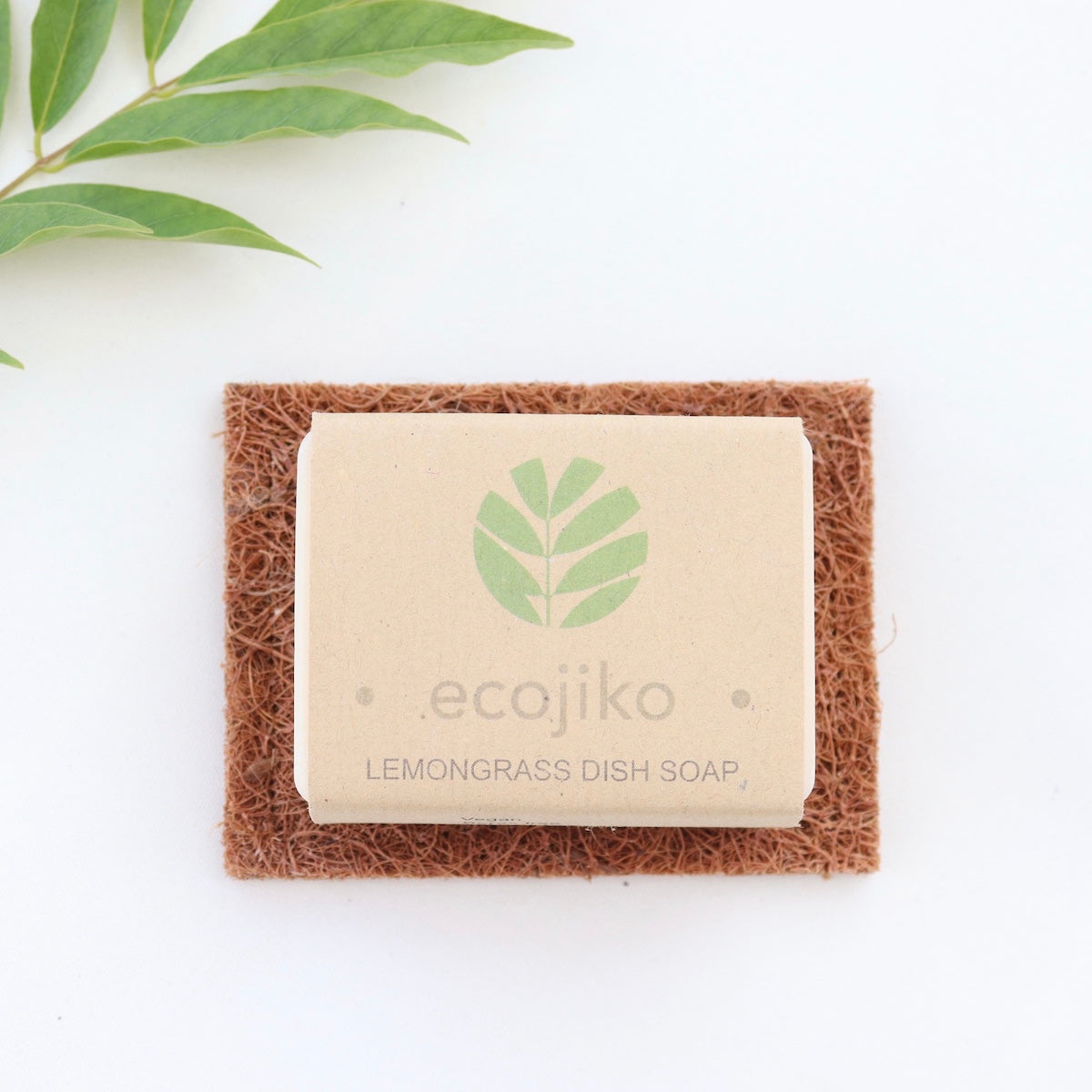ecojiko lemongrass dishsoap & coconut coir soap rest