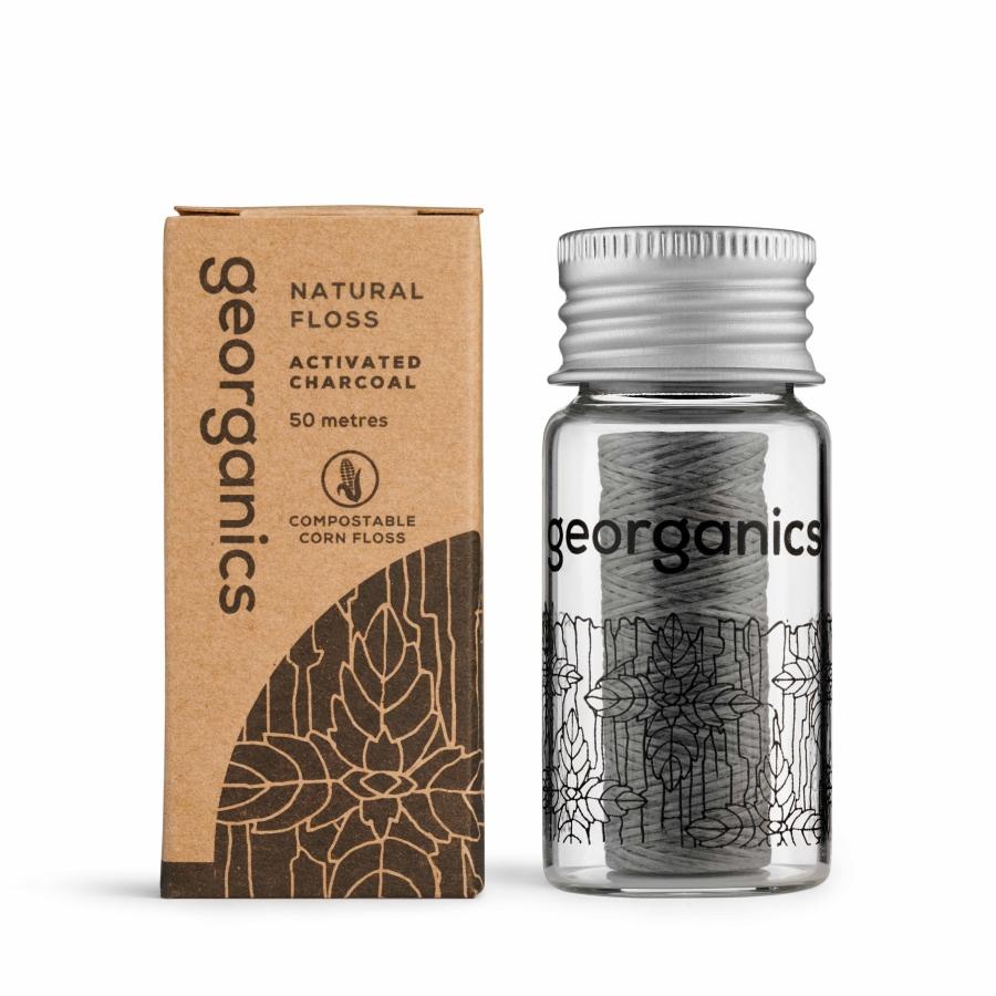 Georganics Dental Floss with Activated Charcoal