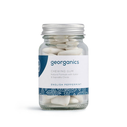 Georganics English Peppermint Chewing Gum (30 pieces)